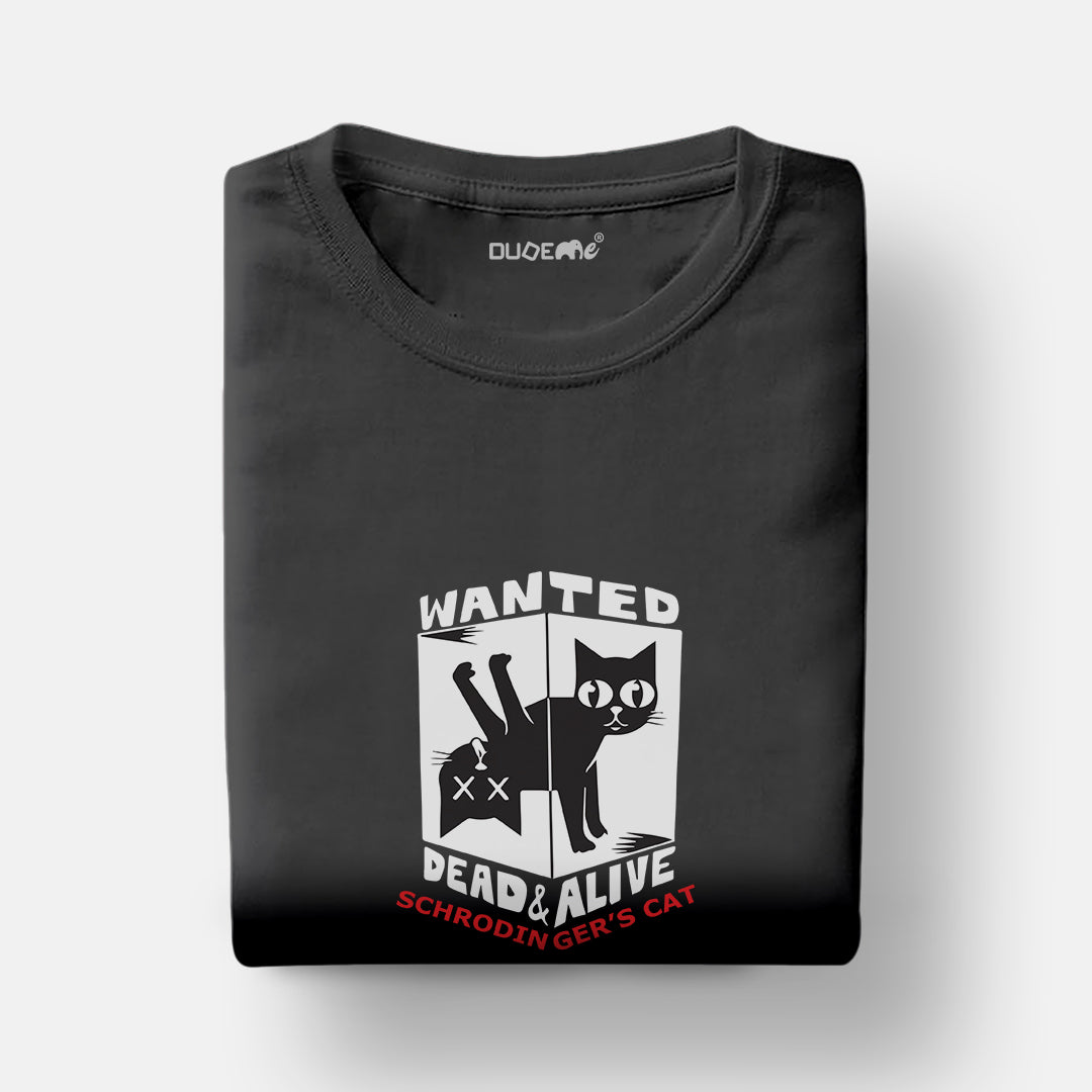 Schrodinger's Cat Half Sleeve Unisex Geek T-Shirt