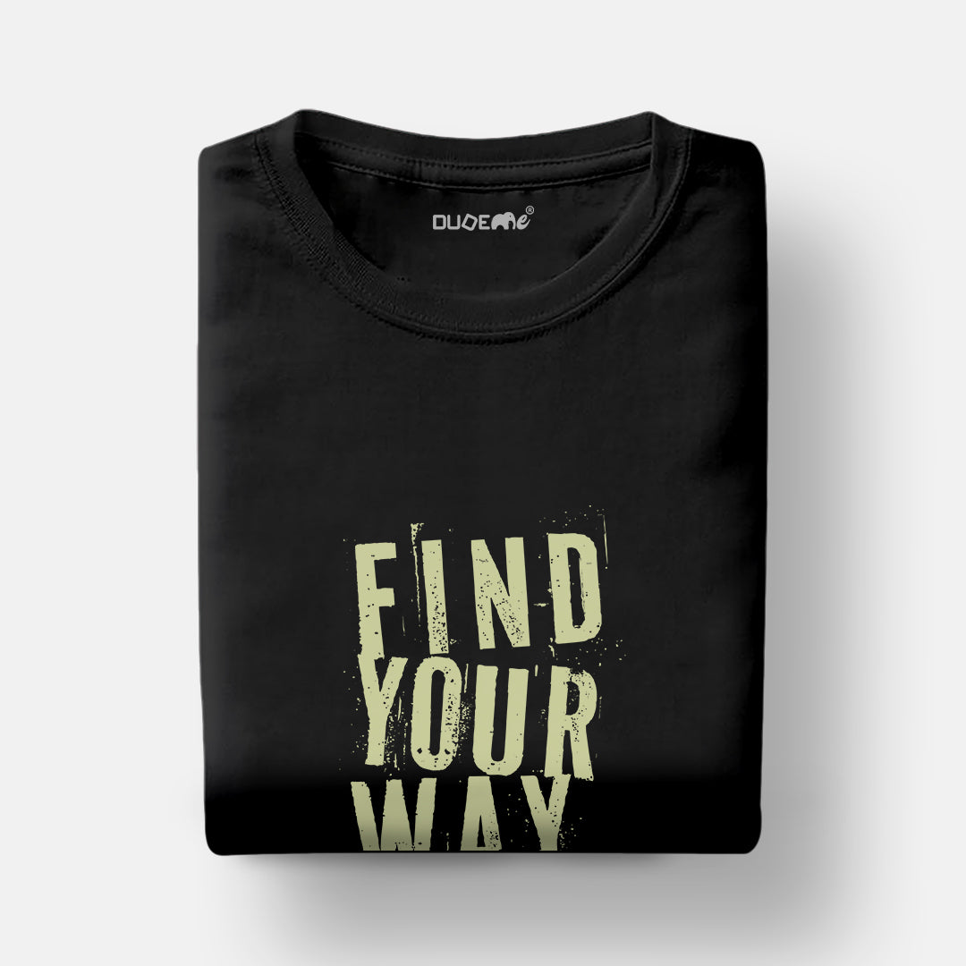 Find Your Way Unisex Travel Half Sleeve T-Shirt
