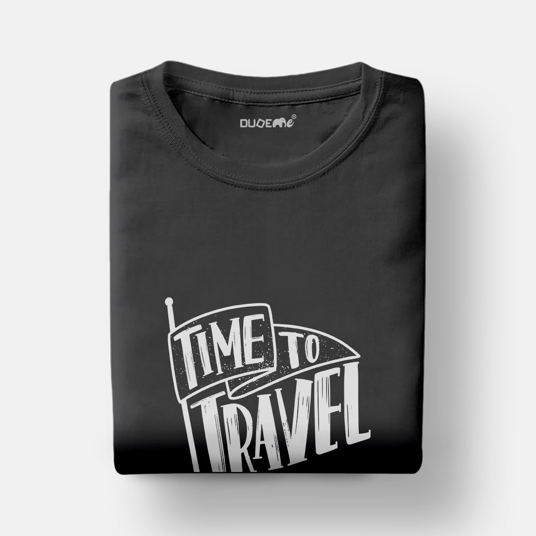 Time to Travel Unisex Travel Half Sleeve T-Shirt
