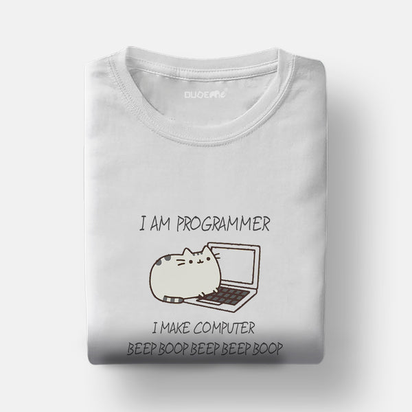 Beep Boop Beep Programmer Half Sleeve Unisex Geek T-Shirt