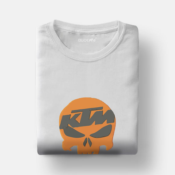 The Orange Skull Unisex Travel Half Sleeve T-Shirt