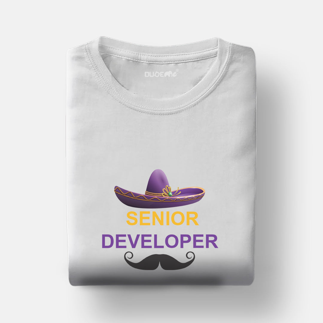 Senior Developer Half Sleeve Unisex Geek T-Shirt
