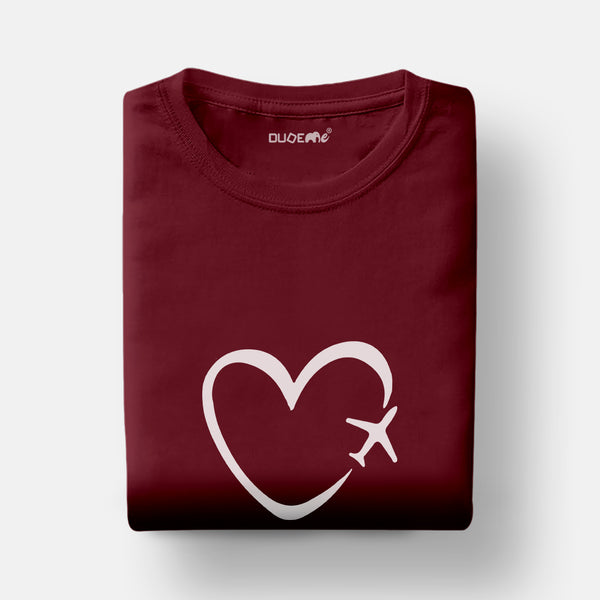 Love for Travel Unisex Travel Half Sleeve T-Shirt