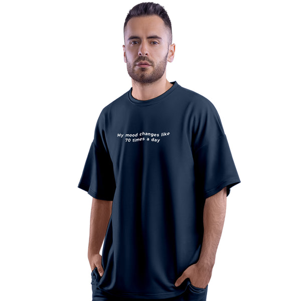 My Mood Changes Unisex Sarcasm Oversized T-Shirt