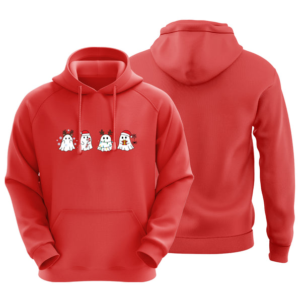 Spooky Cute Christmas Red Hoodie