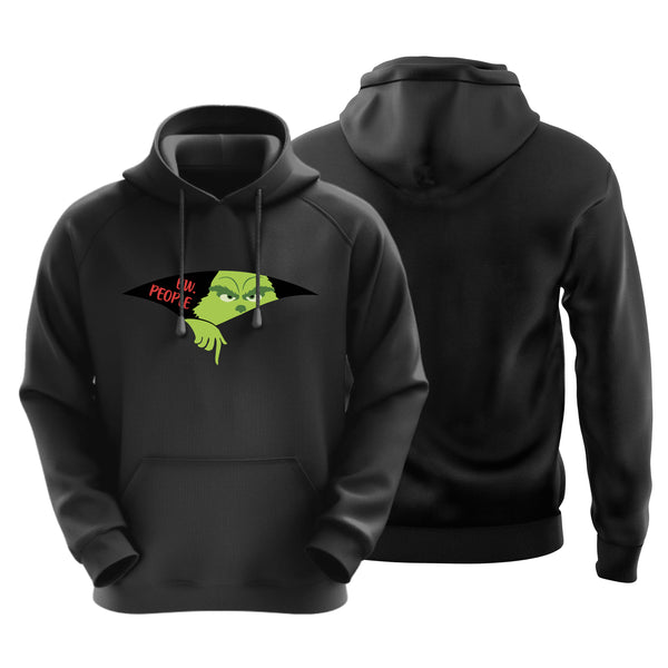 Grinch “Ew People” Xmas Edition Black Hoodie