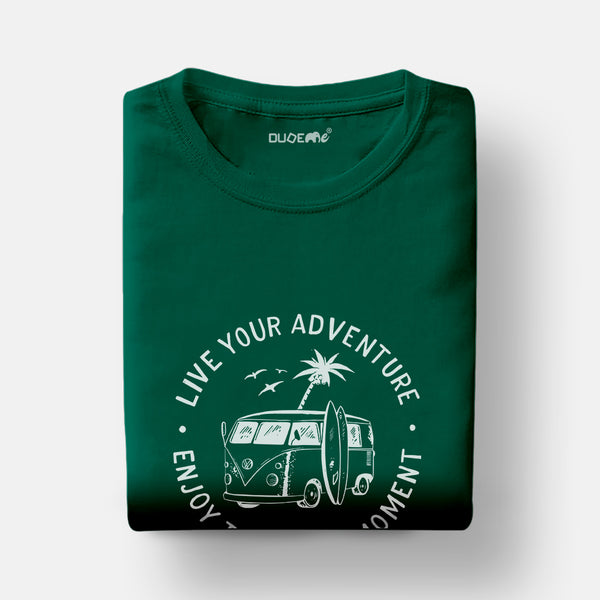 Live Your Adventure Unisex Travel Half Sleeve T-Shirt