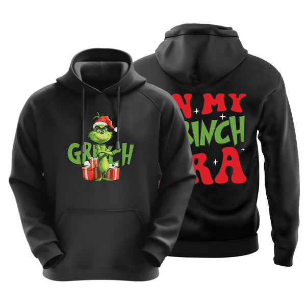 Classic Grinch Era Christmas Black Hoodie