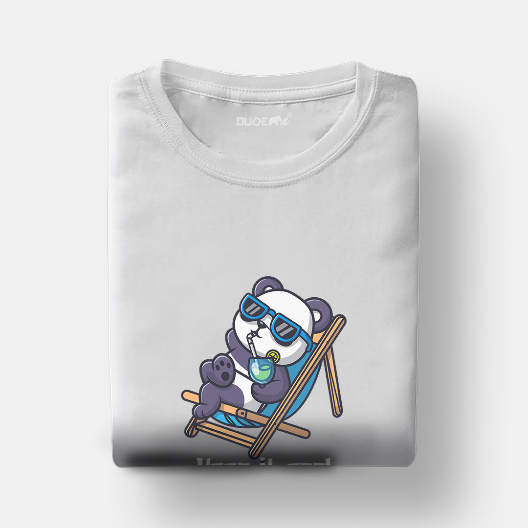 Keep it Cool Panda Unisex Travel Half Sleeve T-Shirt