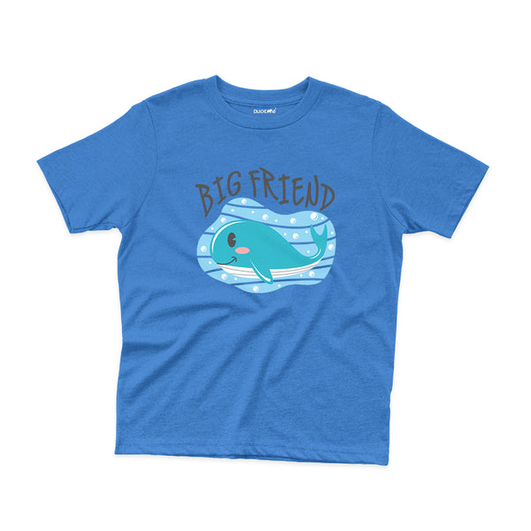 Big Whale Friend Kids T-Shirt