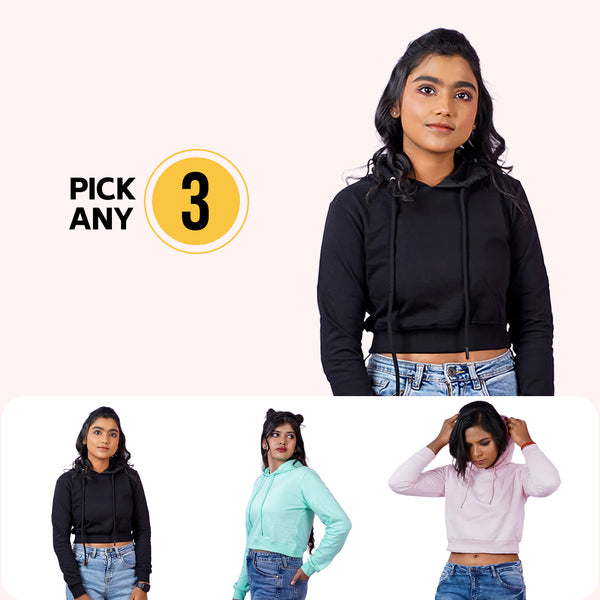 Pick Any 3 Crop Hoodie