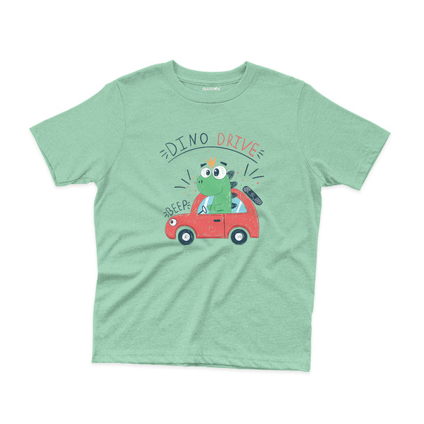 Dino Drive Kids T-Shirt