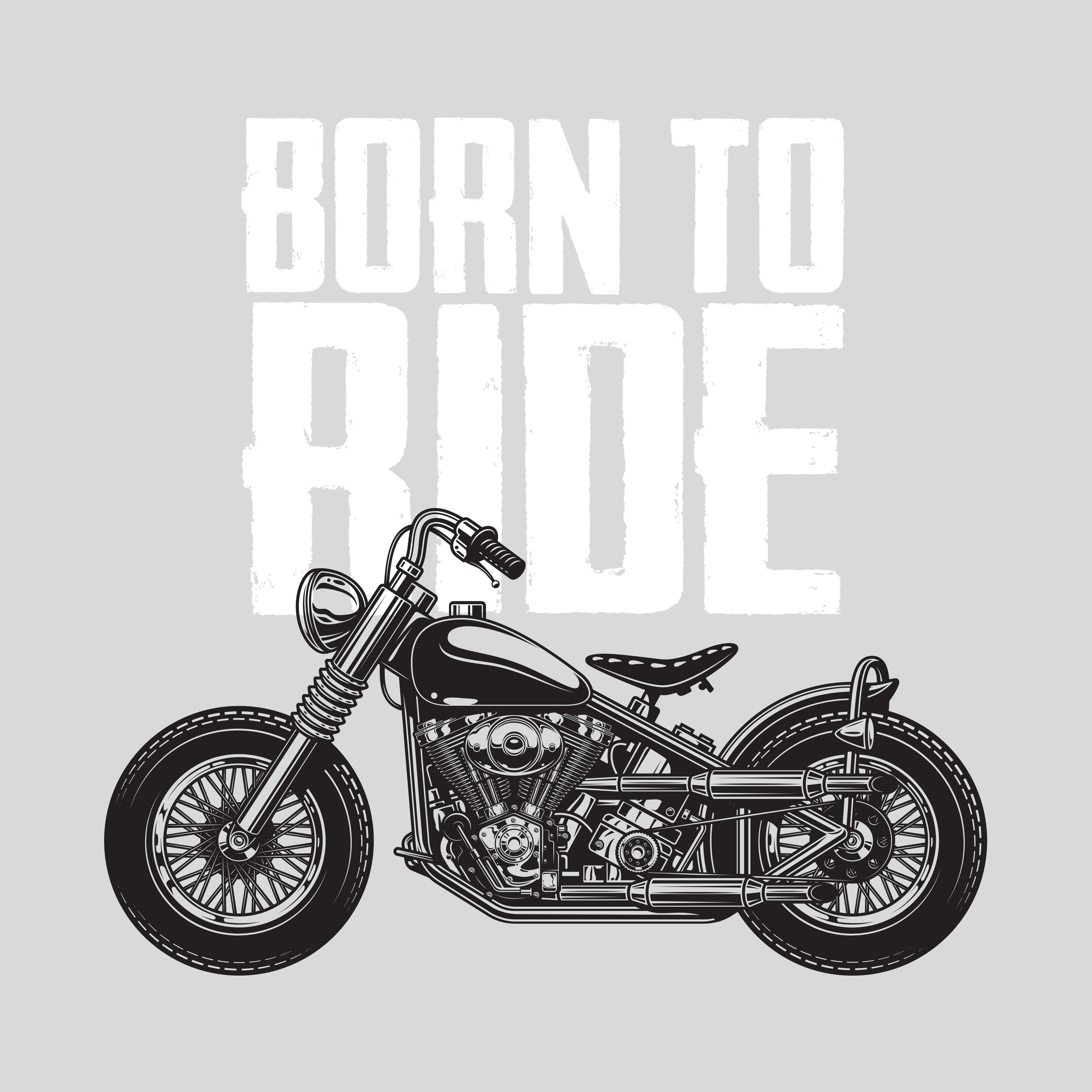 Born to Ride Unisex Travel Half Sleeve T-Shirt