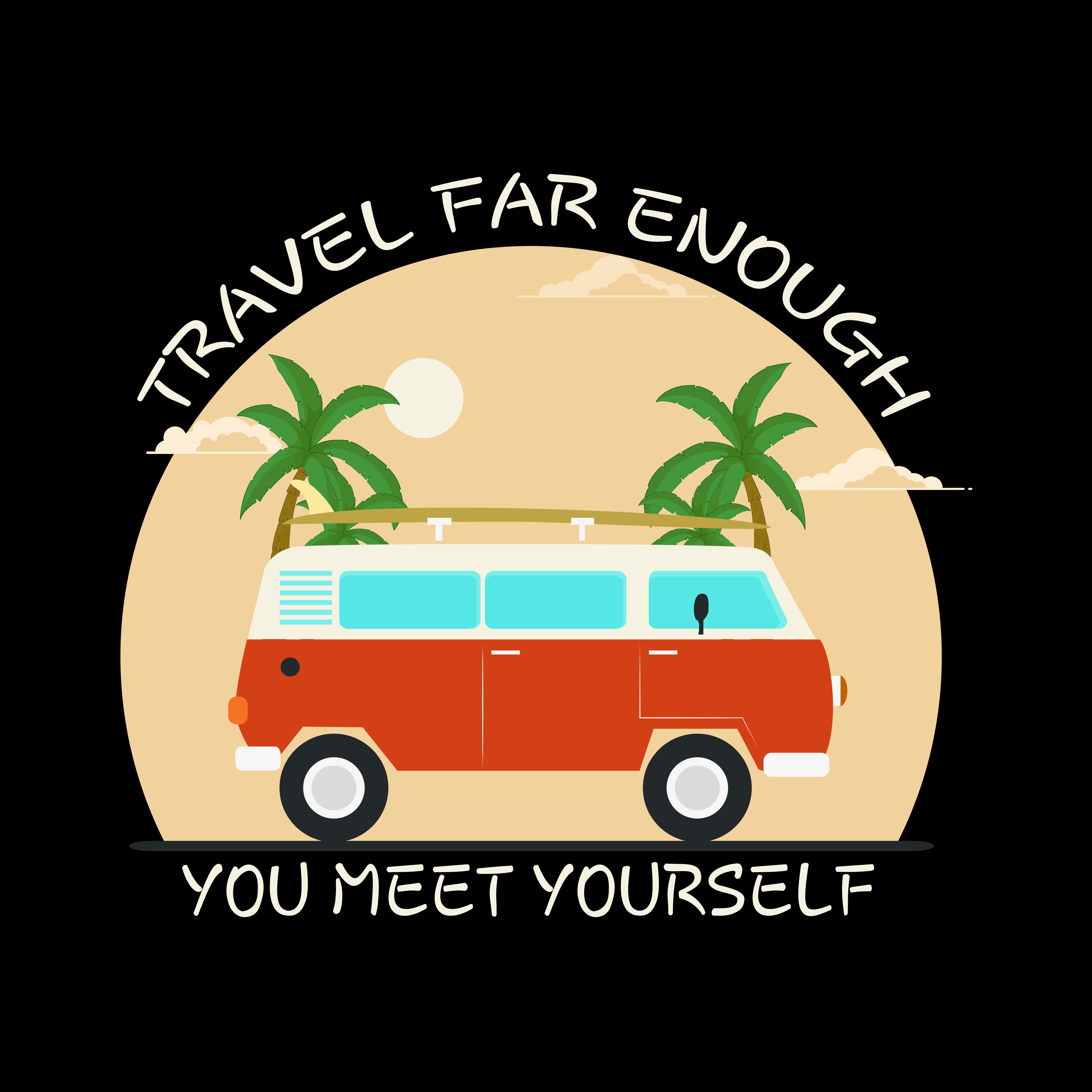 Travel To Meet Yourself Unisex Travel Half Sleeve T-Shirt