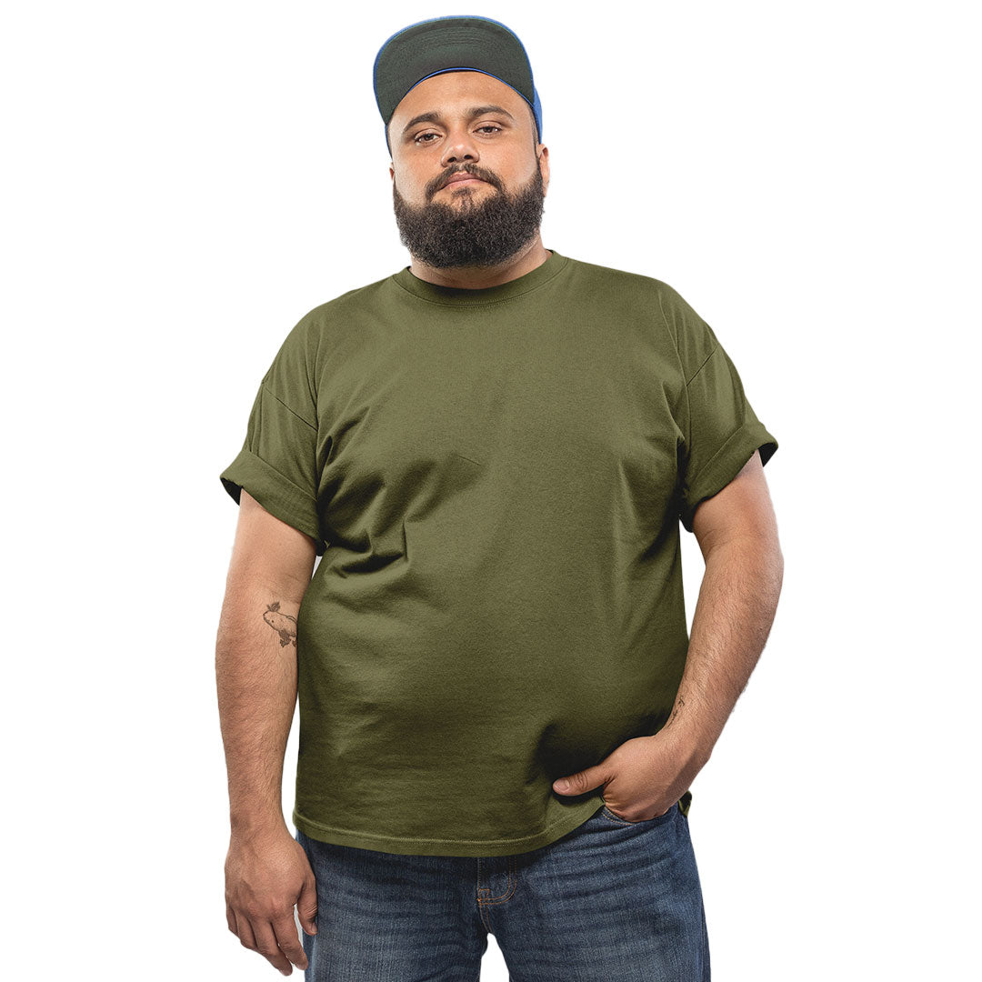 Olive Green Unisex Plus Size T-Shirt