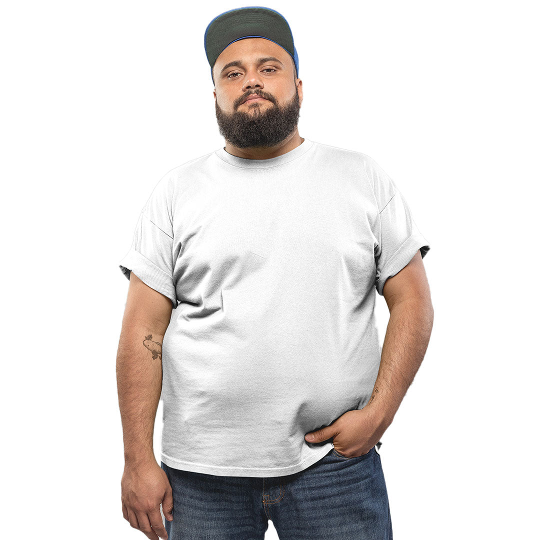 White Unisex Plus Size T-Shirt