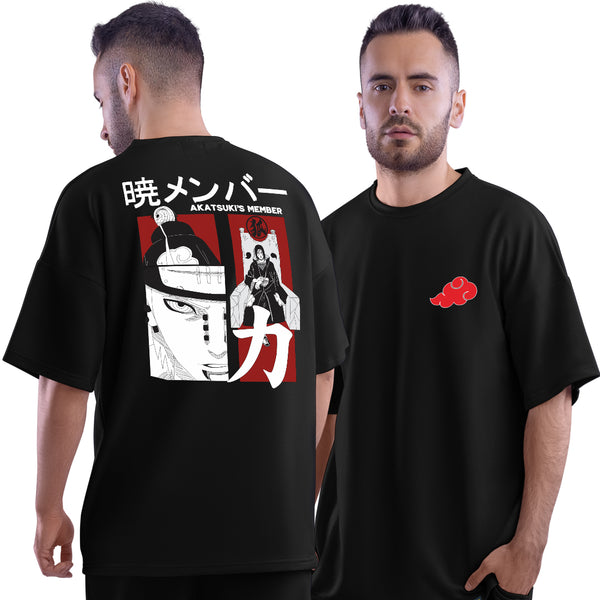 Akatsuki Trio Black Unisex Oversized T-Shirt