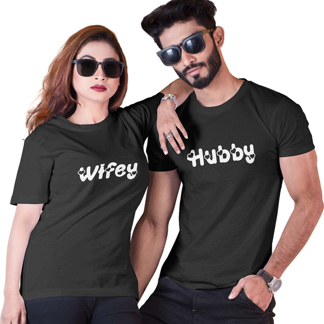 Wifey Hubby Couple T-Shirt