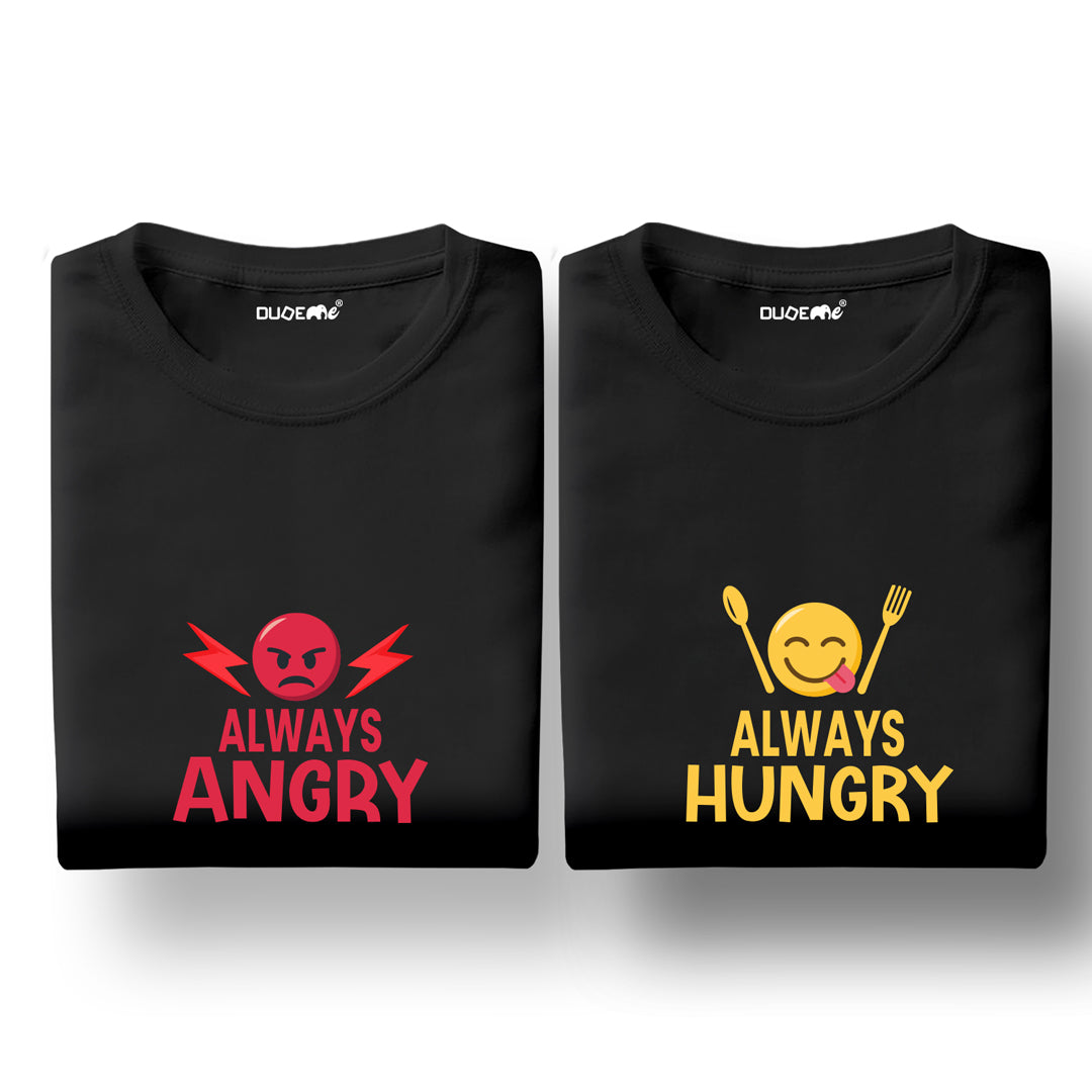 Always Angry Always Hungry Couple T-Shirt
