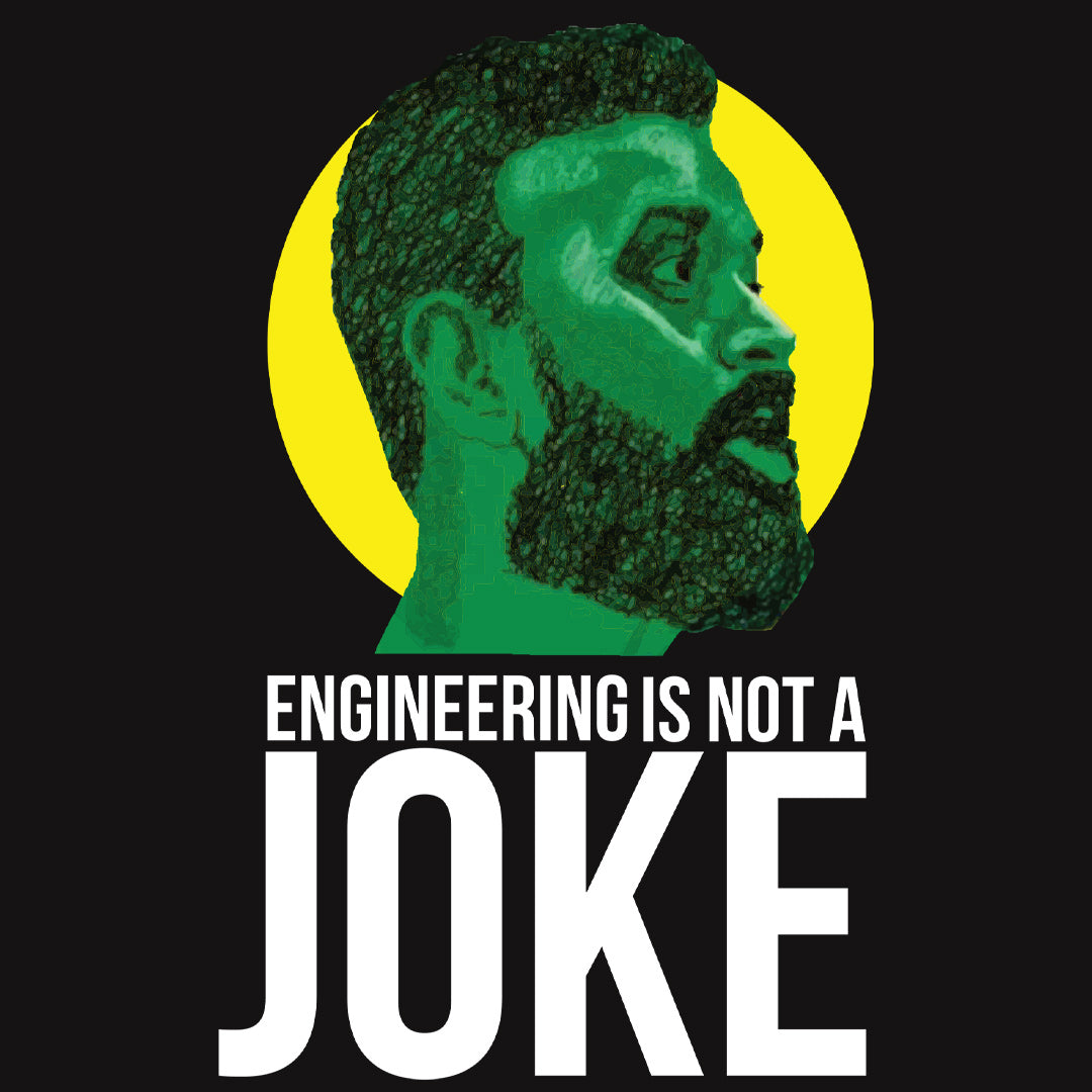 Engineering Joke Annachi Unisex Black Half Sleeve T-Shirt