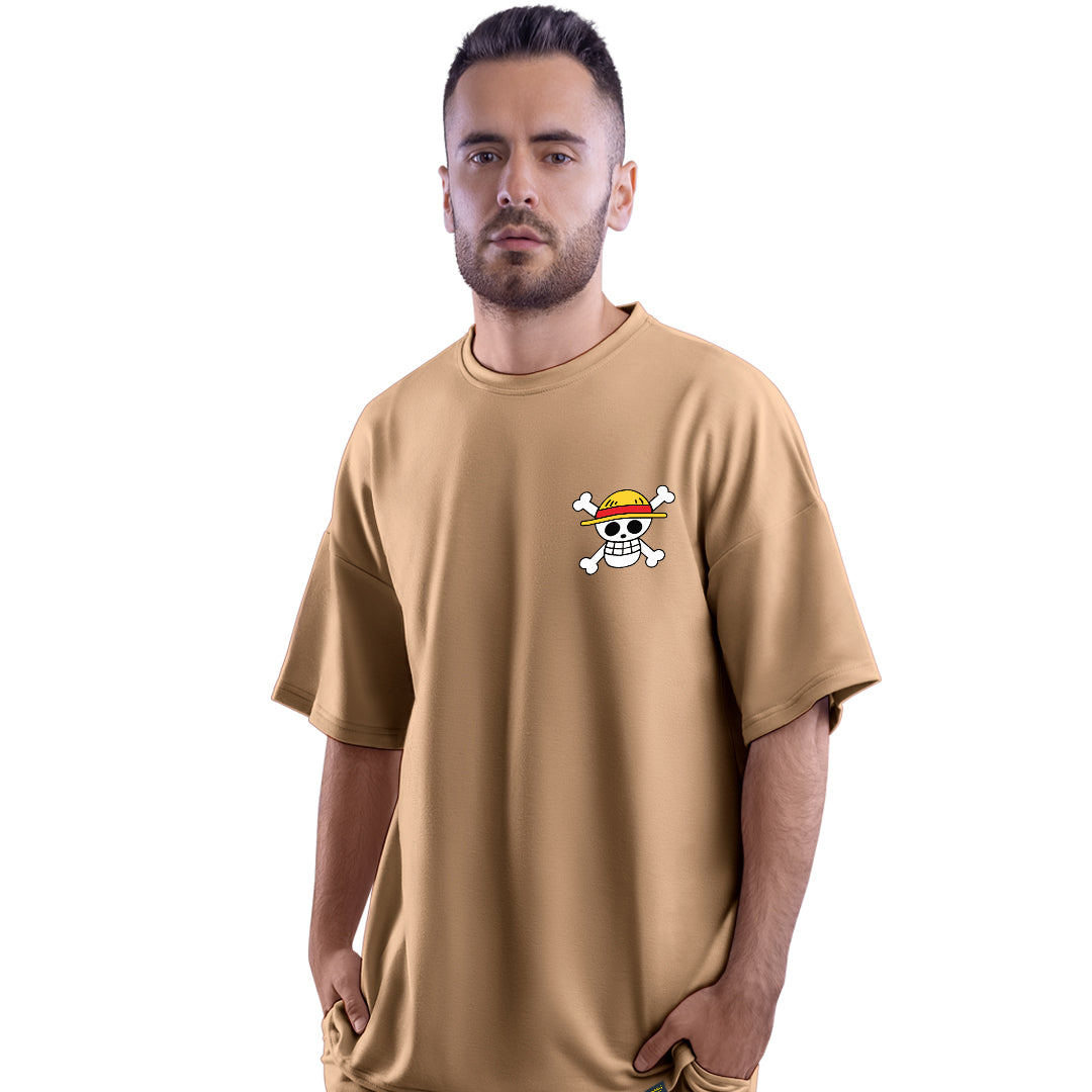 Luffy  Taupe Unisex Oversized T-Shirt