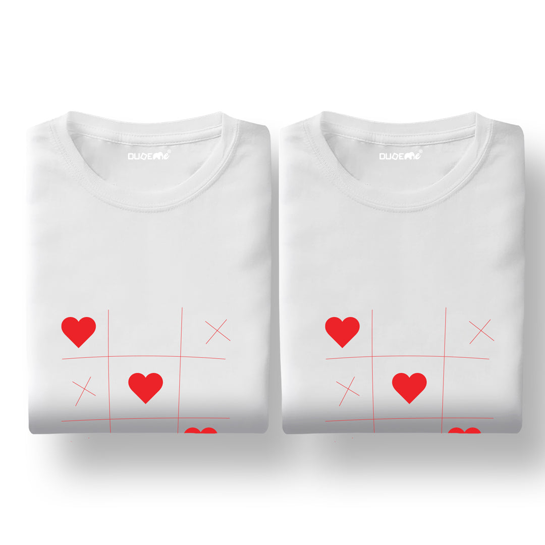 Love Tic Tac Toe Couple T-Shirt