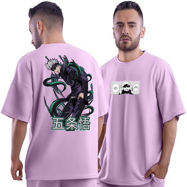 Gojo Sensei Lilac Unisex Oversized T-Shirt