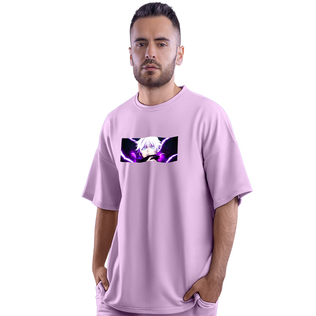 Satoru Gojo Lilac Unisex Oversized T-Shirt