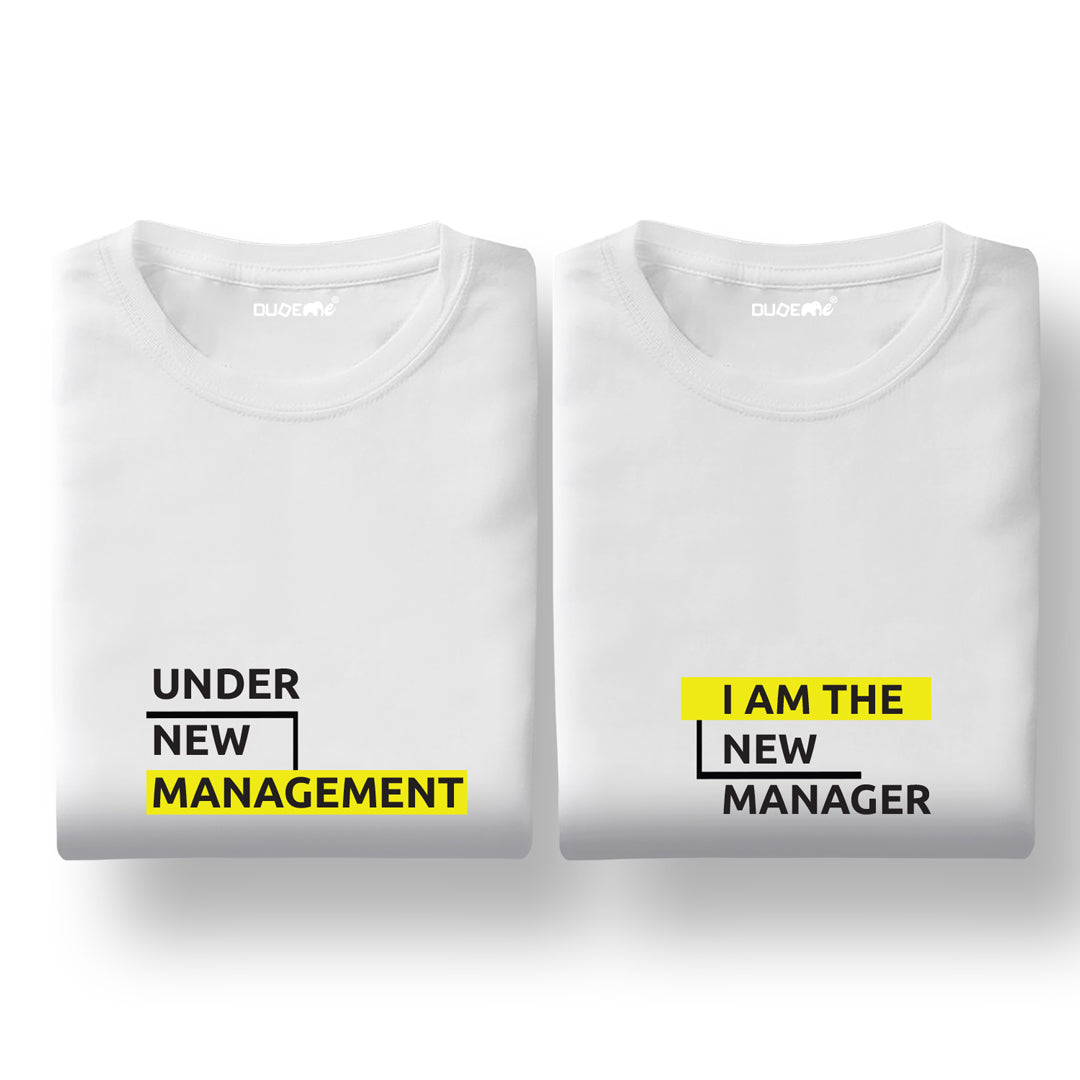 Under New Management Couple T-Shirt