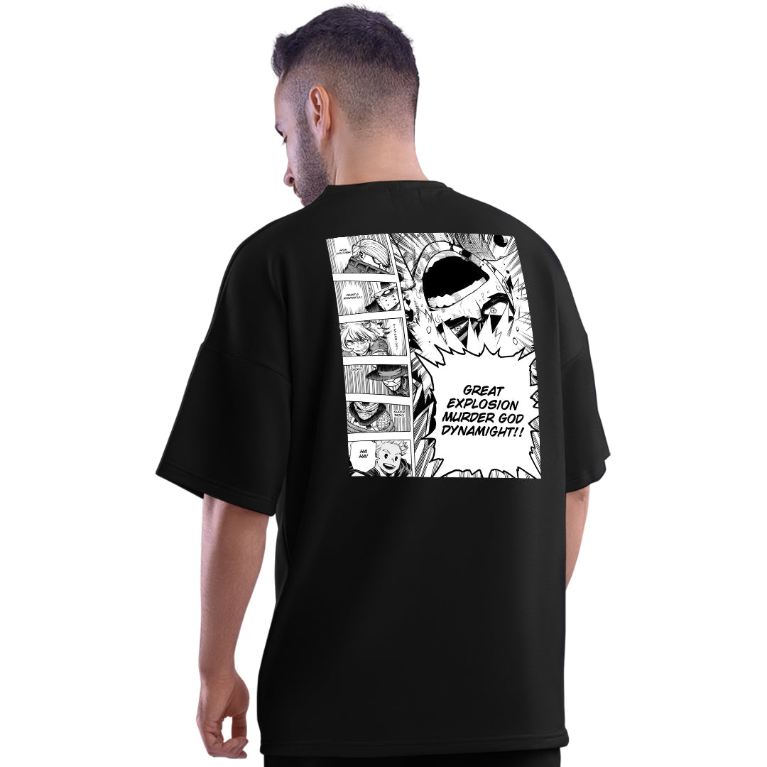 MHA Kacchan Black Unisex Oversized T-Shirt