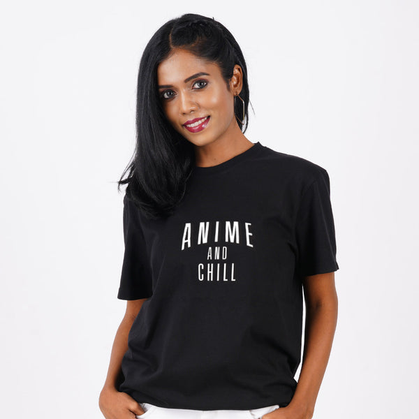 Anime And Chill Half Sleeve Unisex T-Shirt