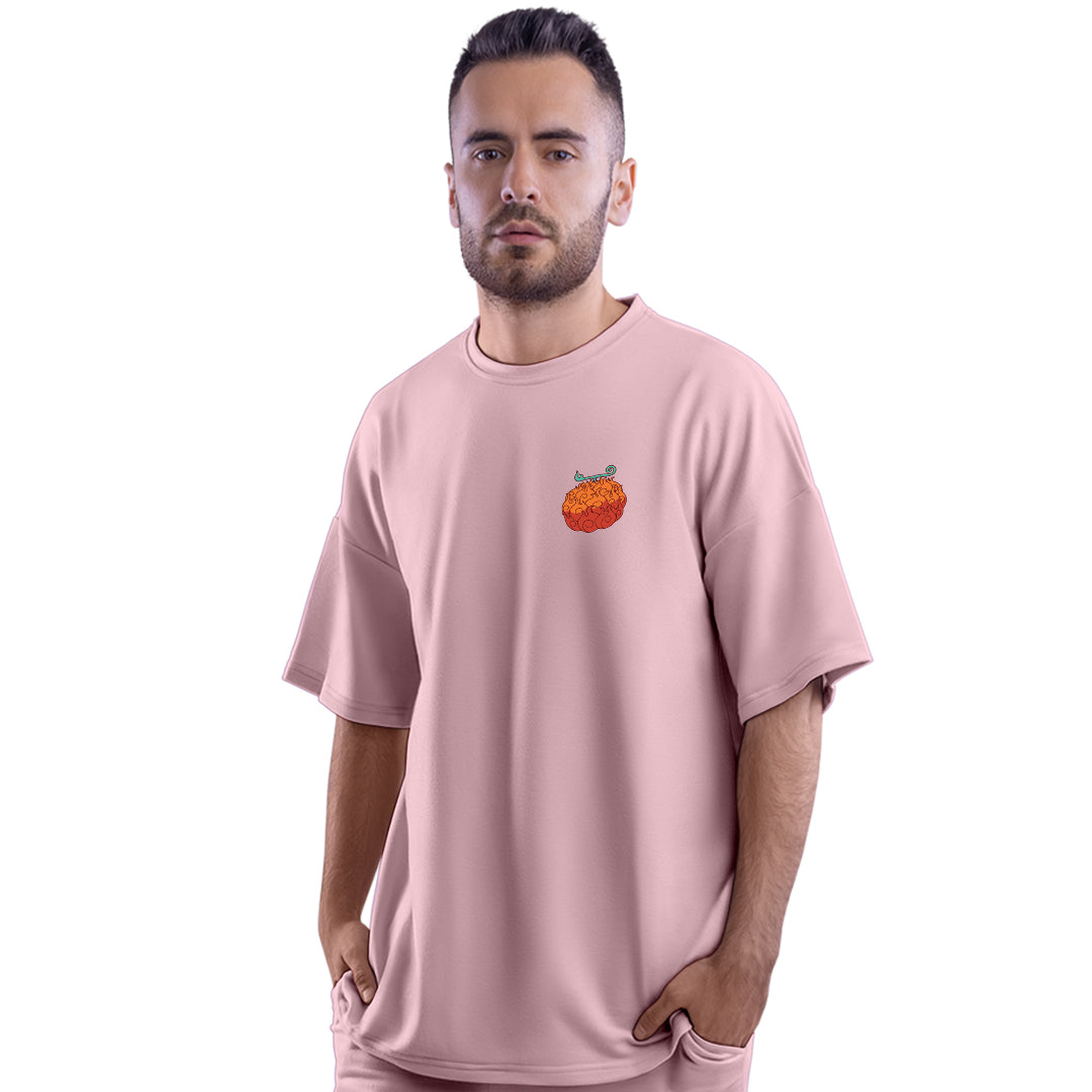 Fire Fist Ace Pink Unisex Oversized T-Shirt