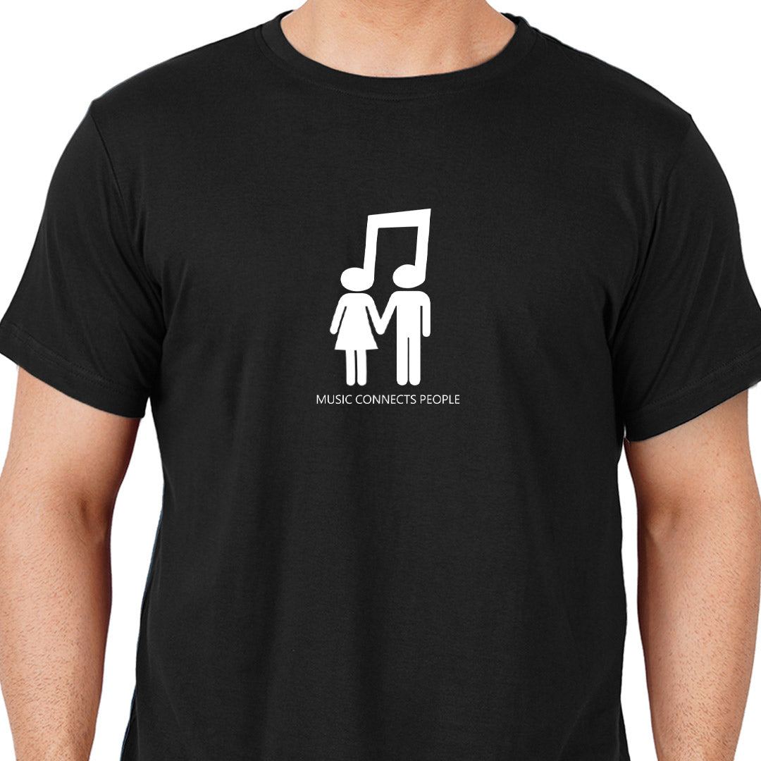 Music Connect People Half Sleeve Unisex T-Shirt