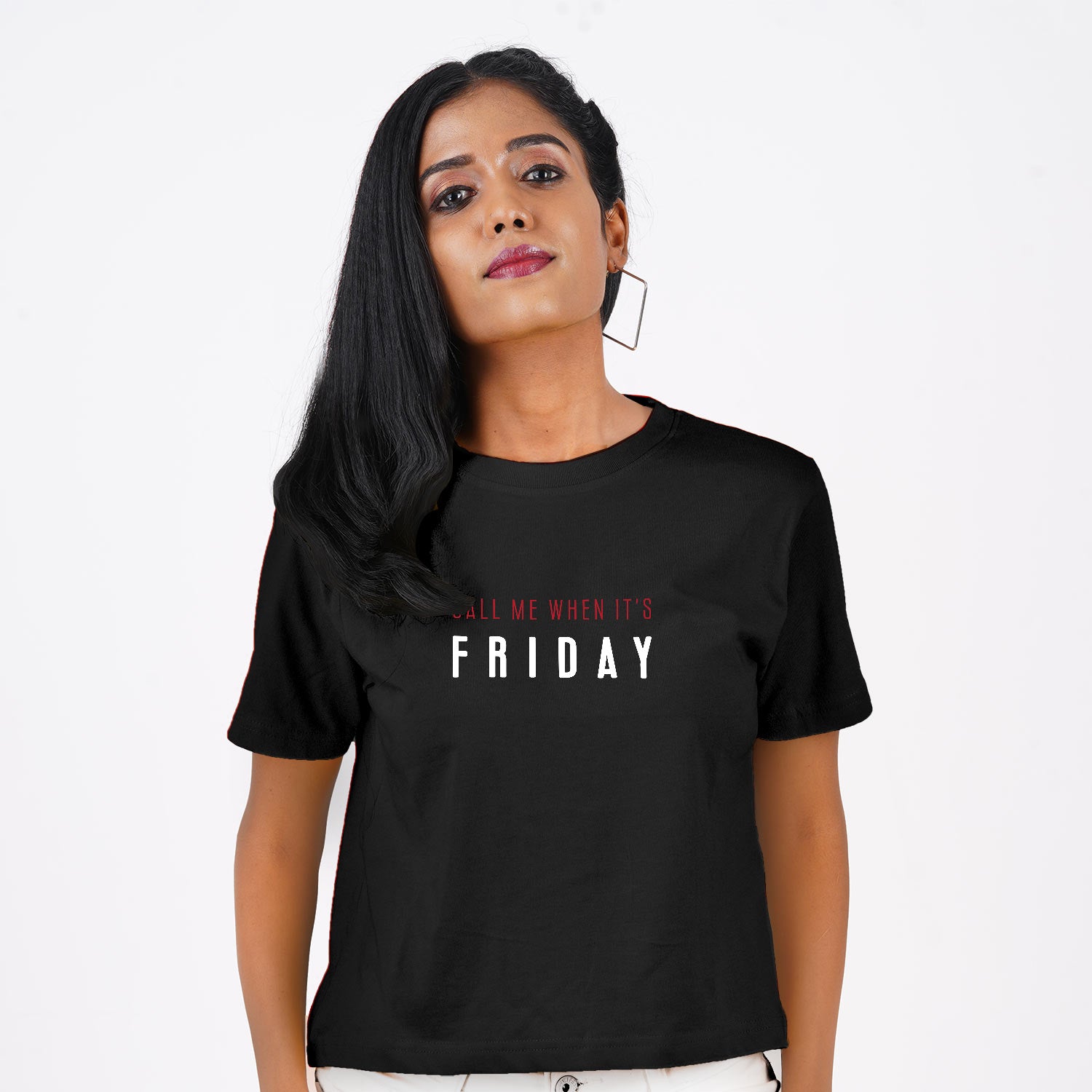 Call Me When It's Friday - Crop Top