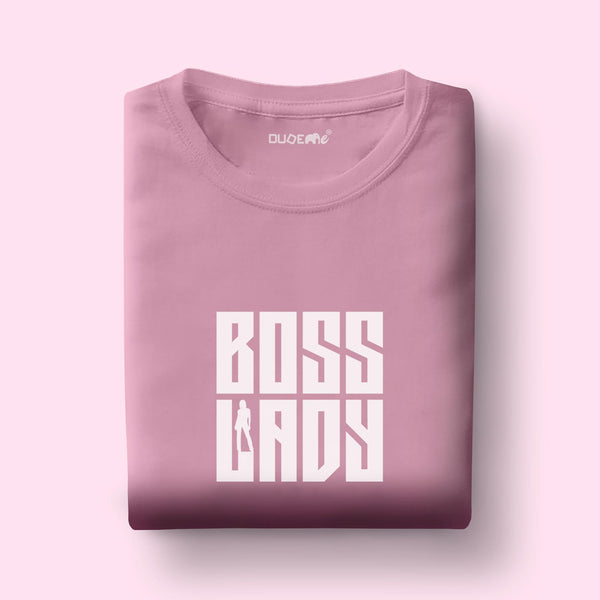 Boss Lady Boyfriend Fit Half Sleeve T-Shirt
