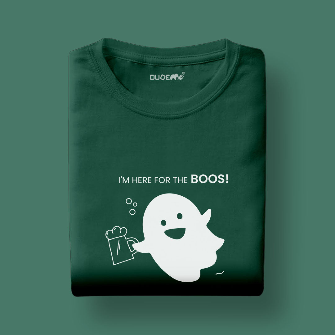 I Am Here For The Boos Unisex Half Sleeve T-Shirt