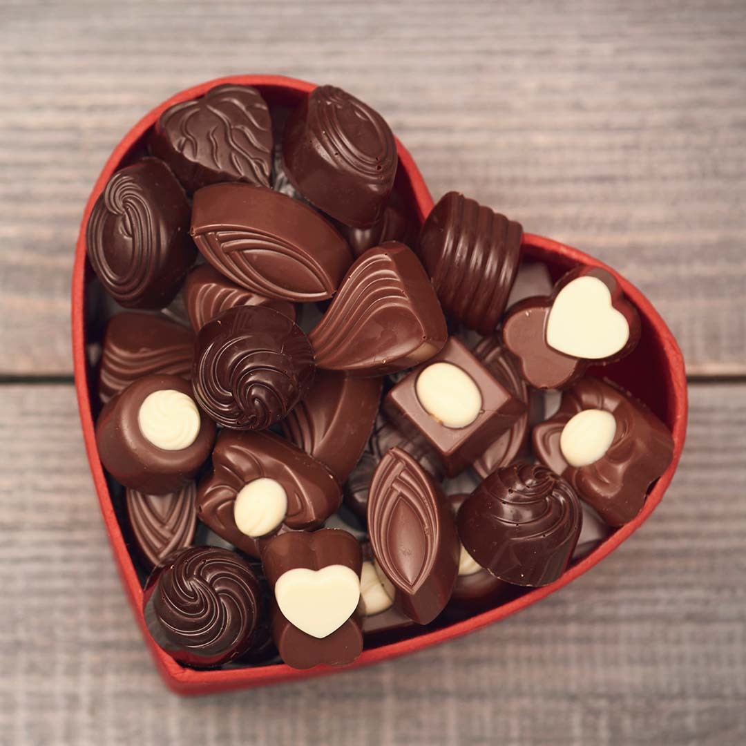 Homemade Premium Ooty Chocolate Truffles (Heart Shape Tin)