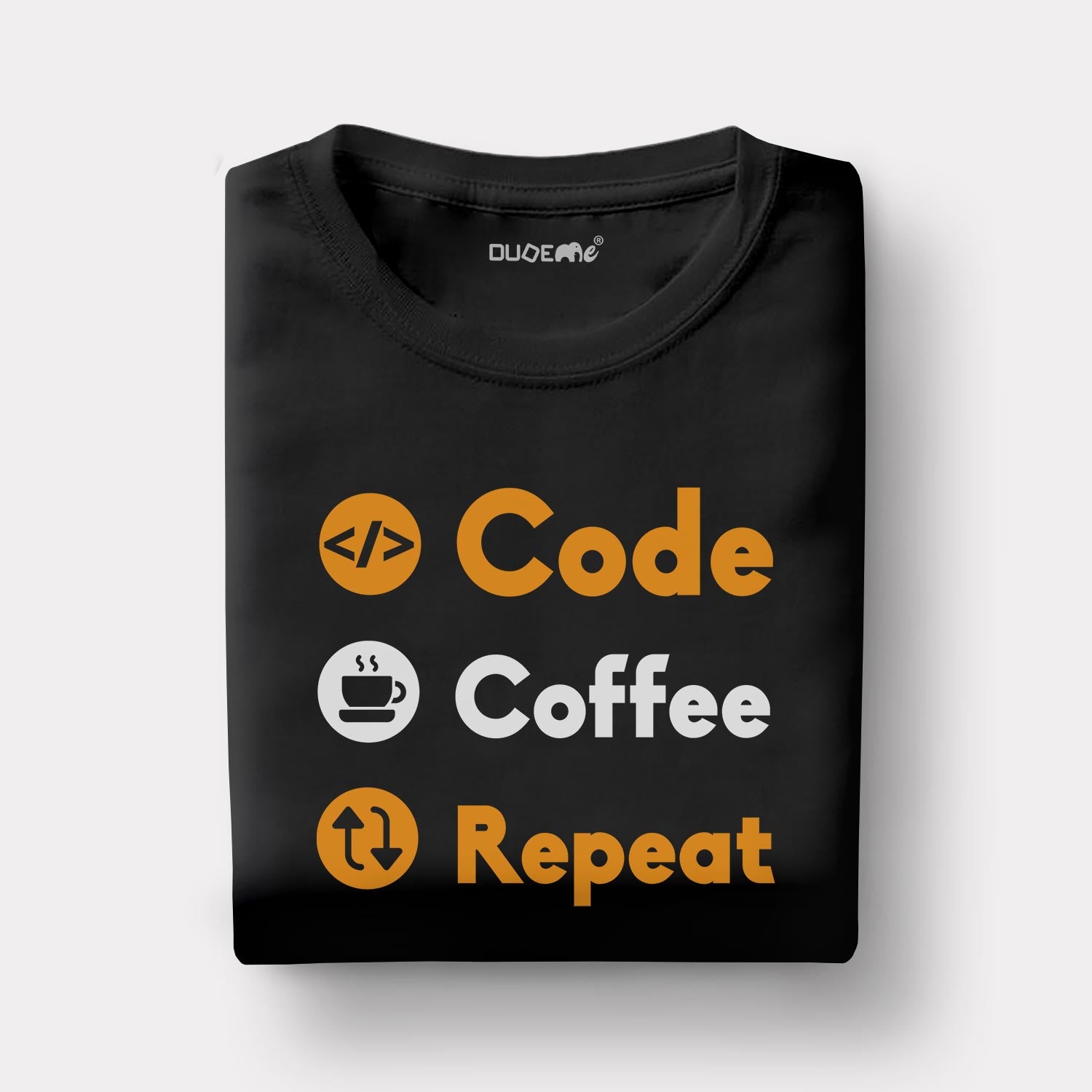 Code Coffee Repeat Half Sleeve Unisex T-Shirt