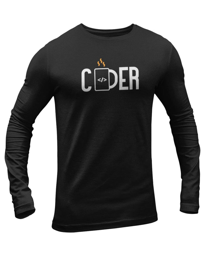 Coder Full Sleeve Geek T-Shirt
