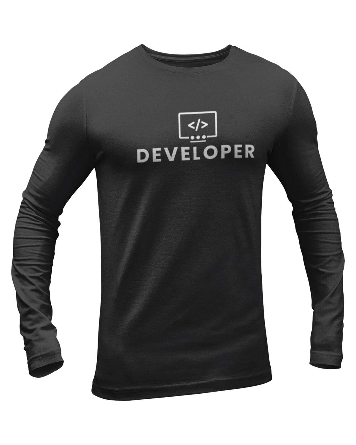 Developer Full Sleeve Geek T-Shirt - DudeMe