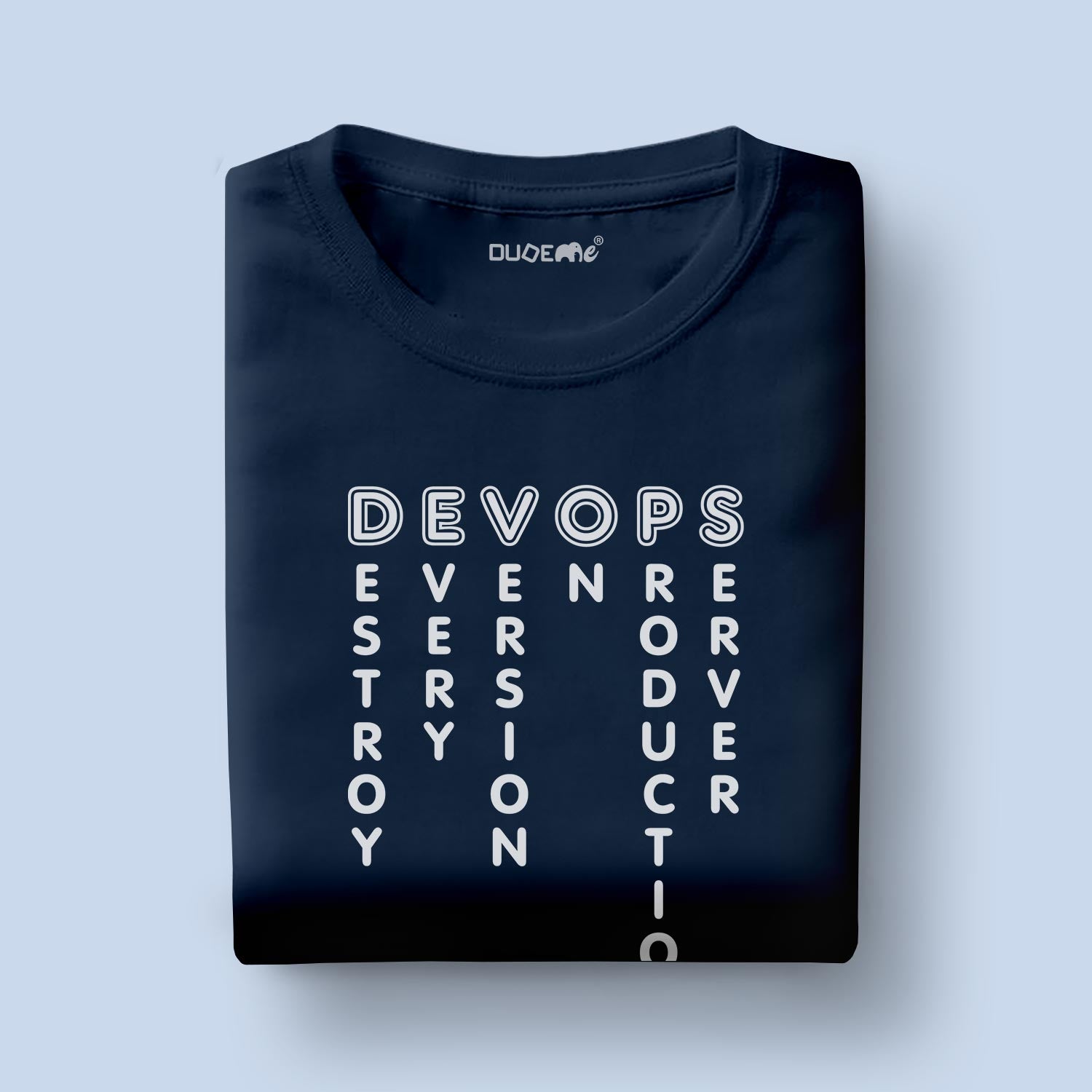 Devops Half Sleeve T-Shirt - DudeMe – Dudeme