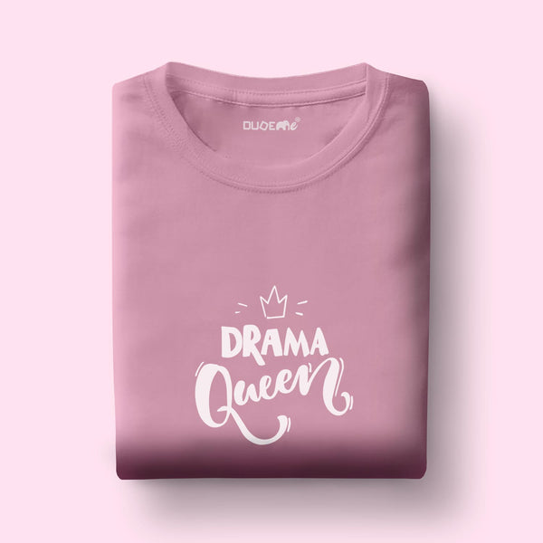 Drama Queen Boyfriend Fit Half Sleeve T-Shirt