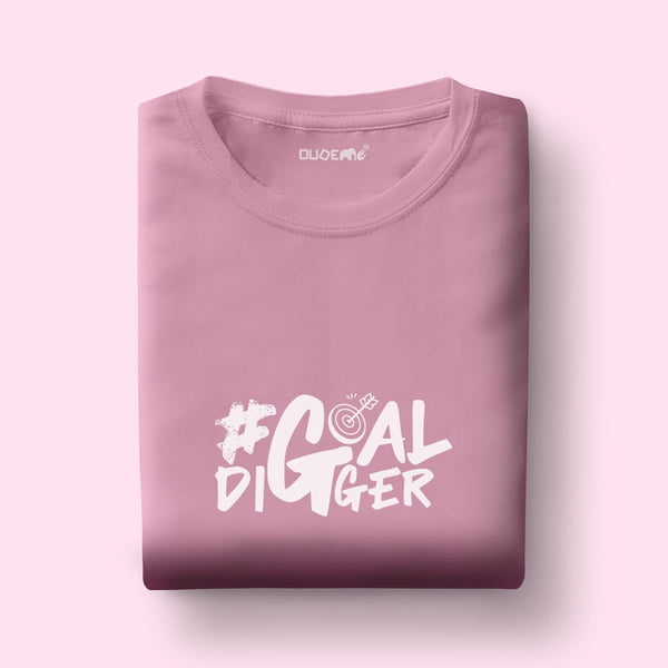 Goal Digger Boyfriend Fit Half Sleeve T-Shirt