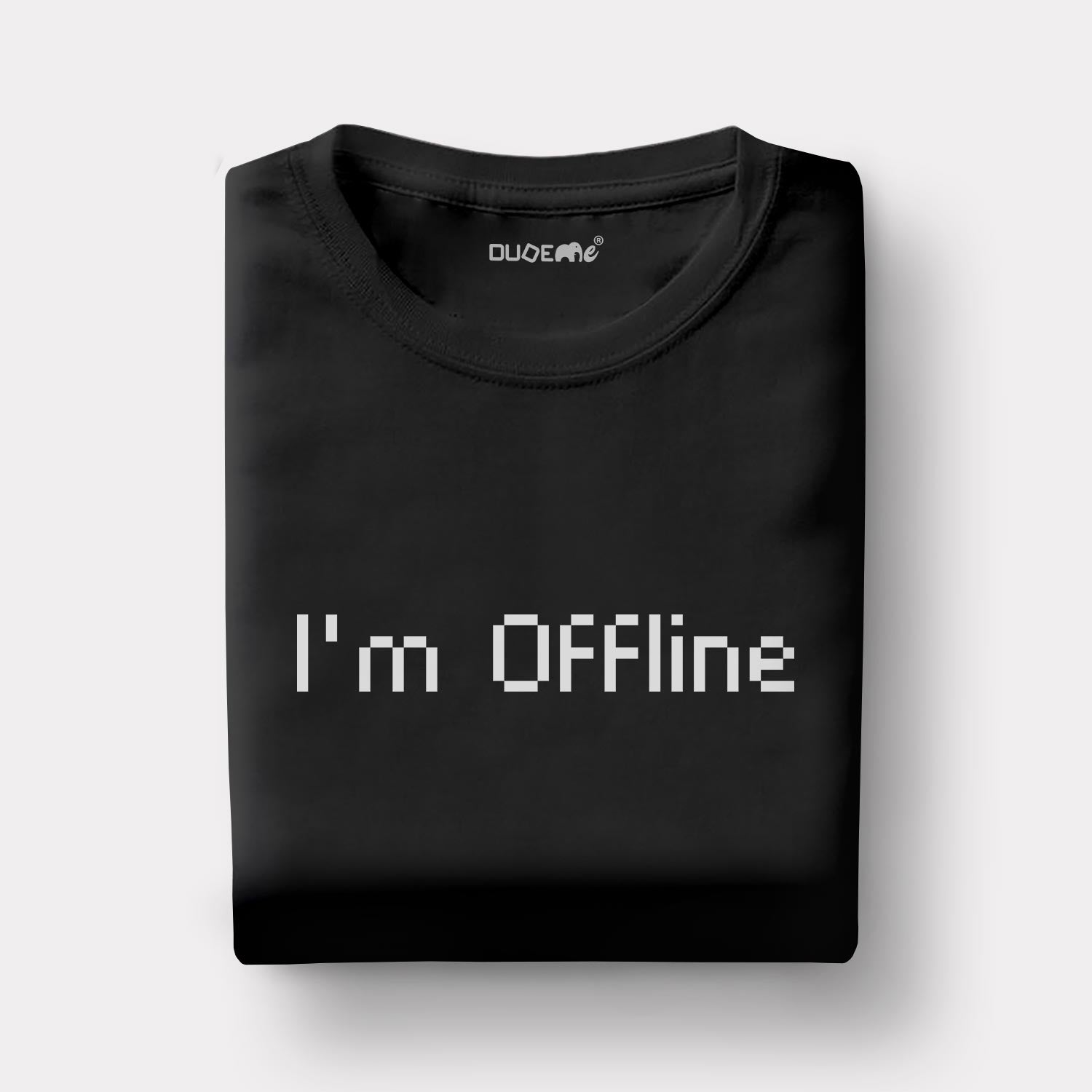 I Am Offline Letter Half Sleeve T-Shirt - DudeMe – Dudeme