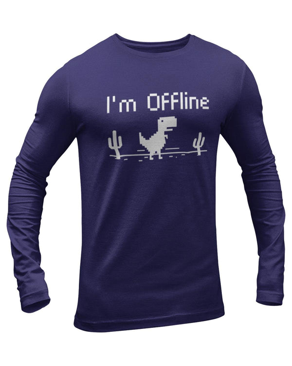 I Am Offline Full Sleeve Geek T-Shirt
