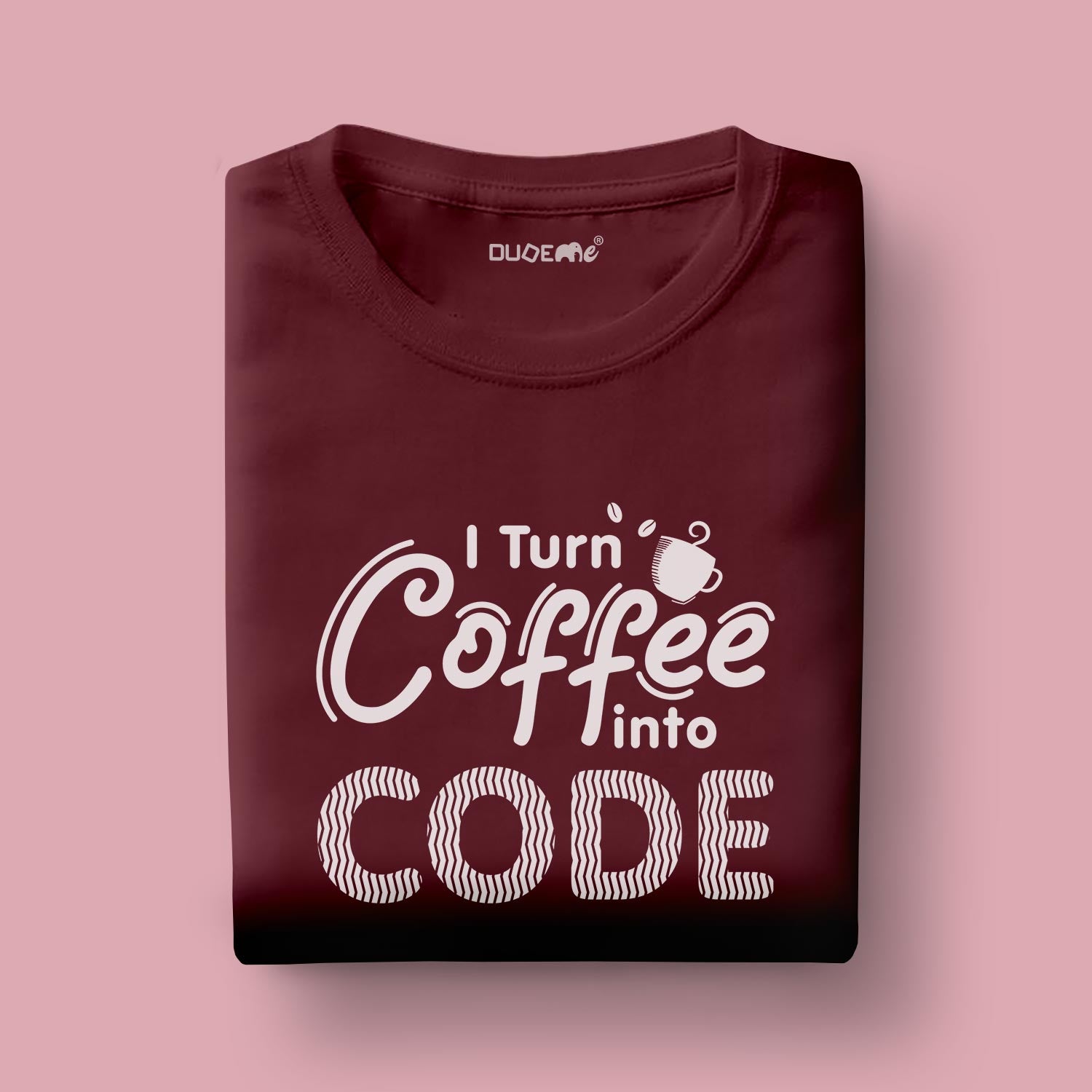 I Turn Coffee Into Code Half Sleeve Unisex T-Shirt