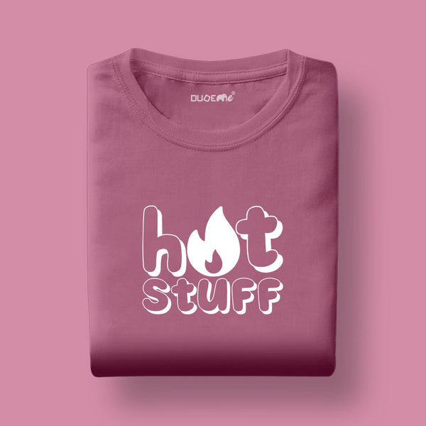 Hot Stuff Boyfriend Fit Half Sleeve T-Shirt
