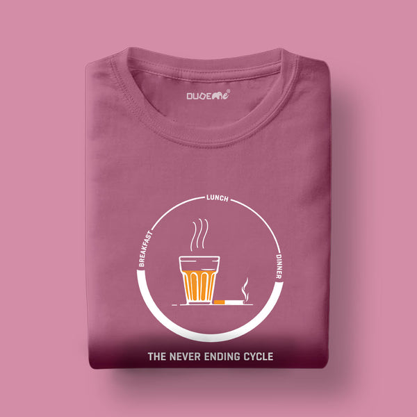 The Never Ending Cycle Breakfast Lunch Dinner Unisex Half Sleeve T-Shirt