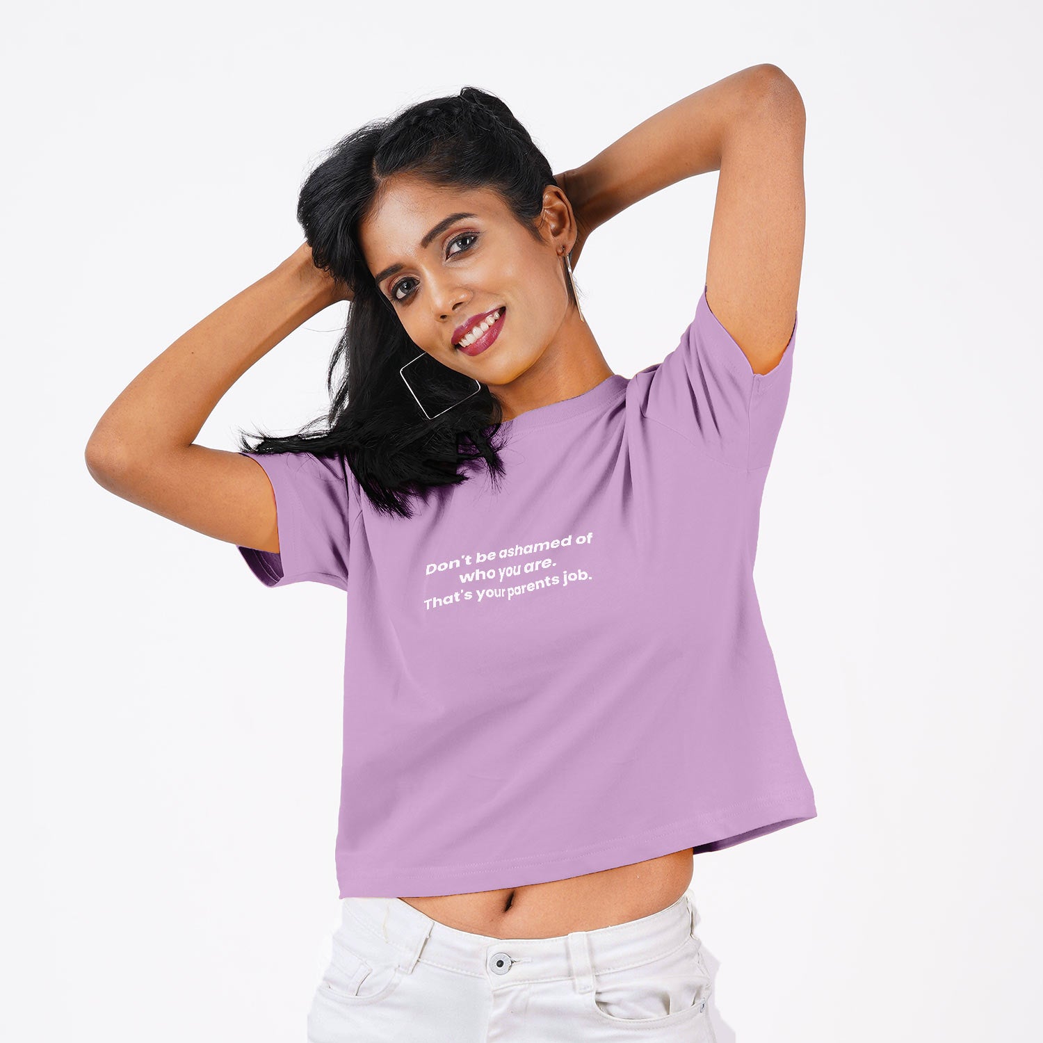 Don't Be Ashamed Of Who You Are - Crop Top