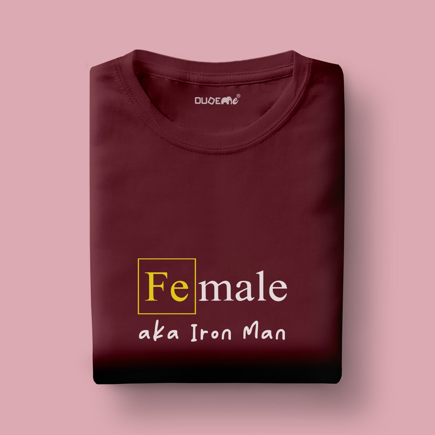 Female Iron Man Boyfriend Fit Half Sleeve T-Shirt